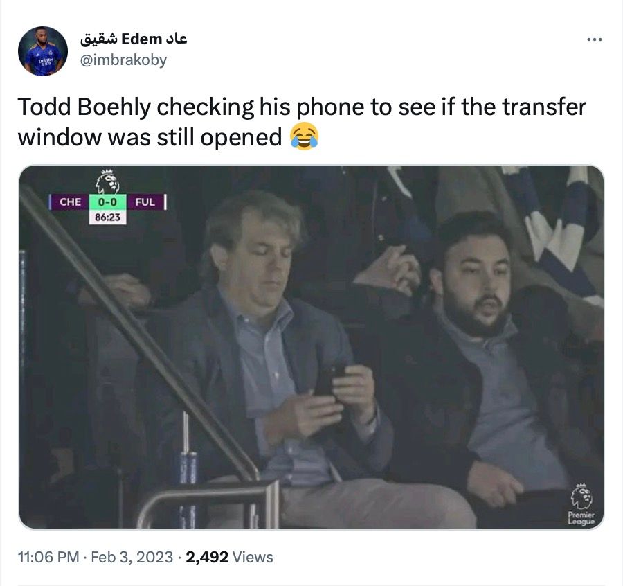 Chelsea Owner Todd Boehly Goes Viral As Tv Cameras Catch Him On Phone