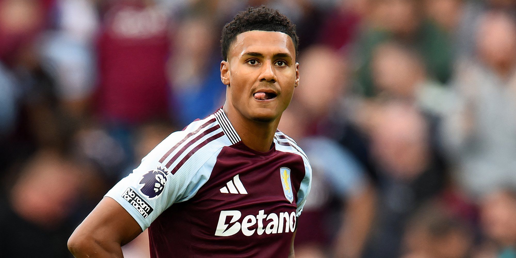 Ollie Watkins Pictured With Ice Pack In Aston Villa Game