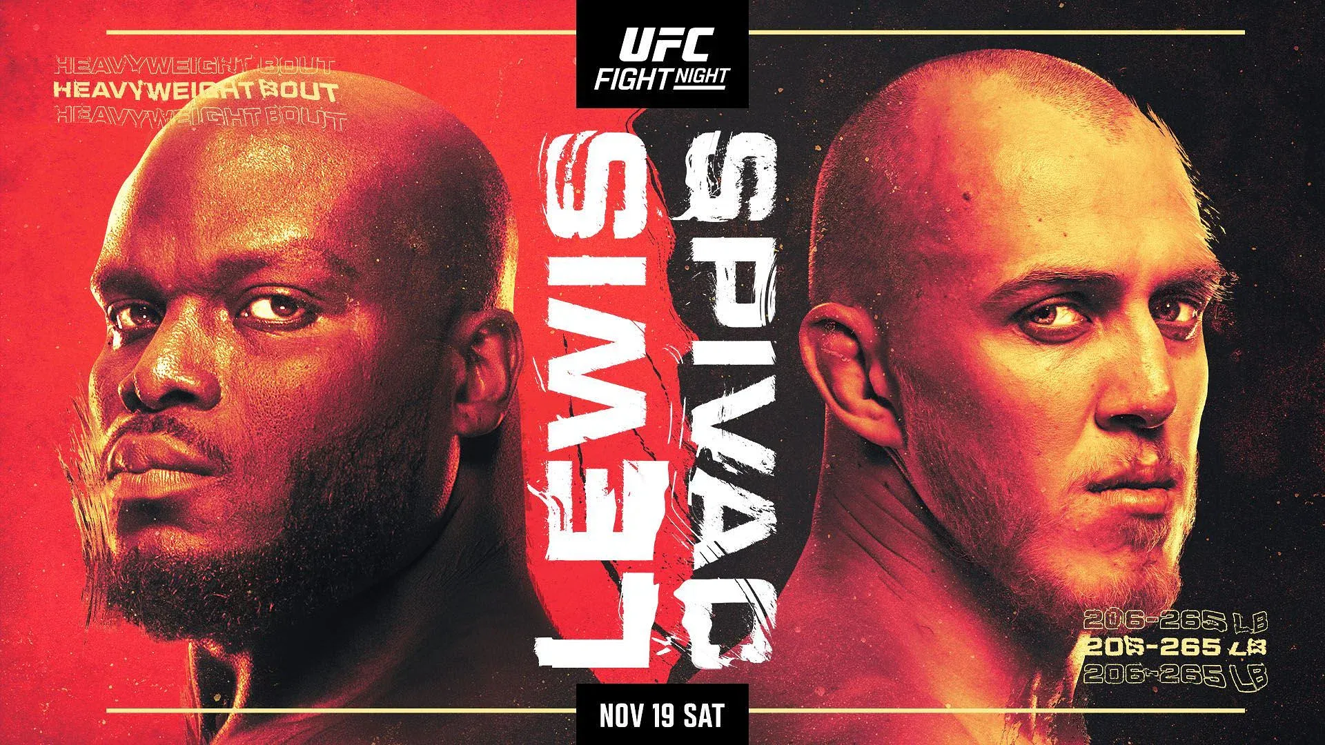 Poster for UFC Fight Night Lewis vs Spivac