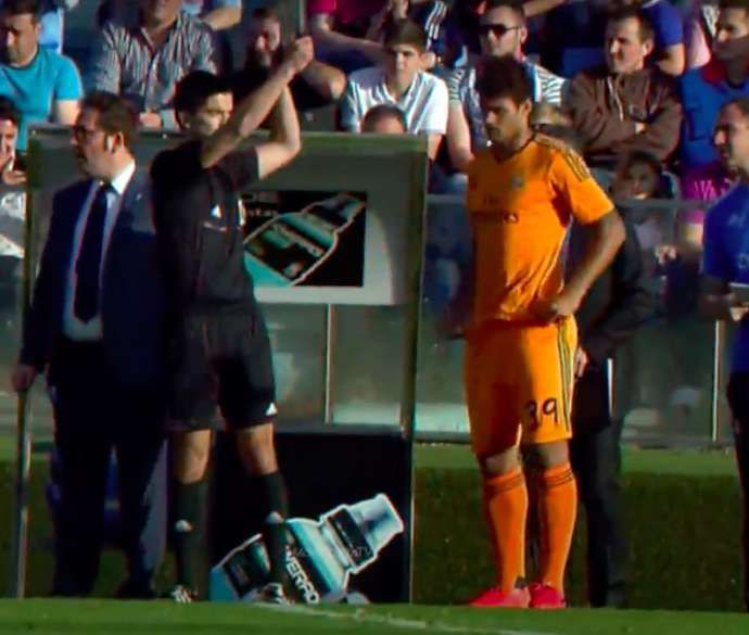 Willian Jose comes on for Real Madrid