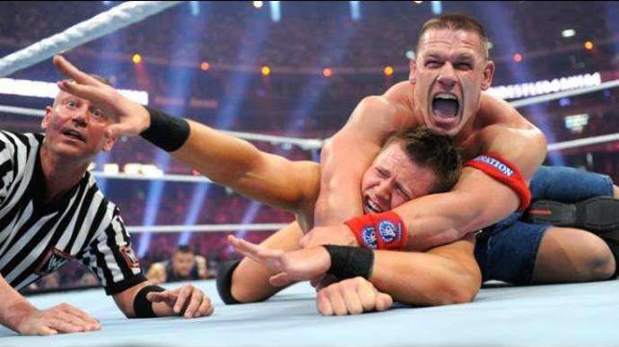 The Miz and Cena met at WM27