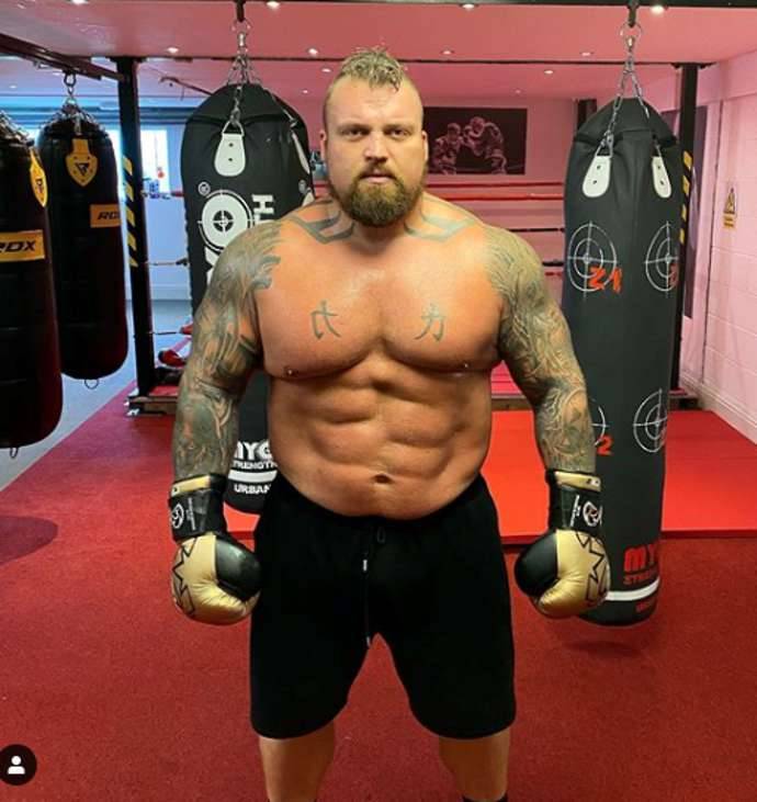 Eddie Hall shows off remarkable three-year body transformation on Instagram