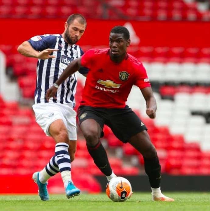 Pogba in action vs West Brom