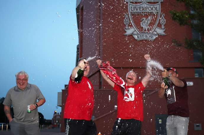 Liverpool are celebrating title triumph