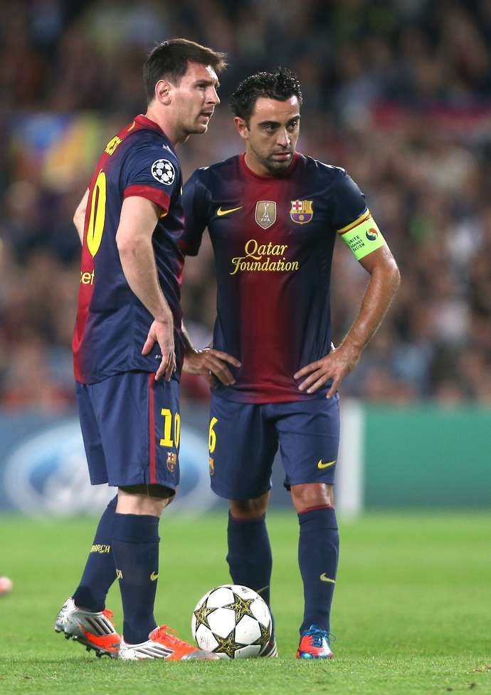 Messi and Xavi