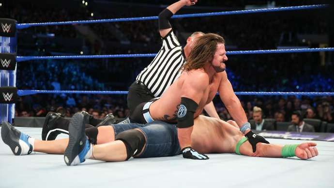 Styles went on to beat Cena in WWE