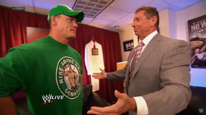 Cena's relationship with Vince is strong