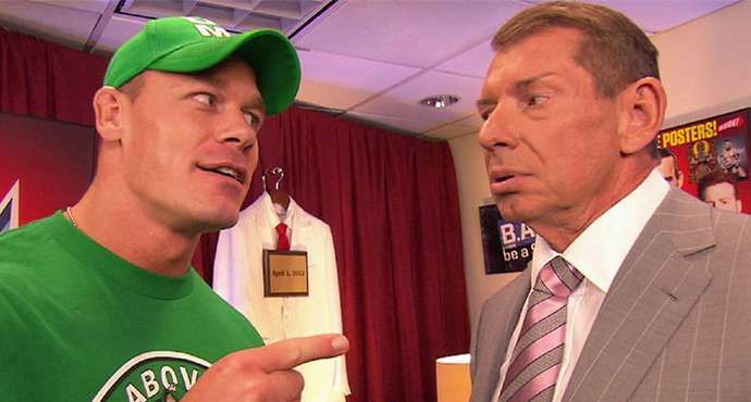 Cena was against WWE signing Styles at first