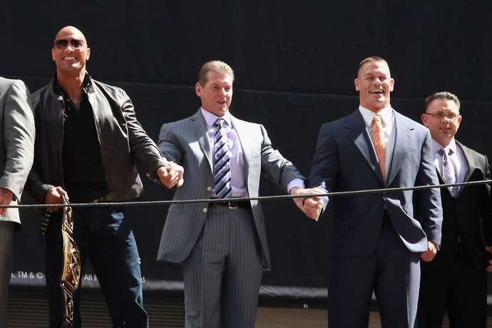 Cena and The Rock are close to McMahon