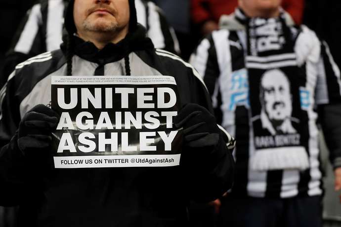 Newcastle against Ashley