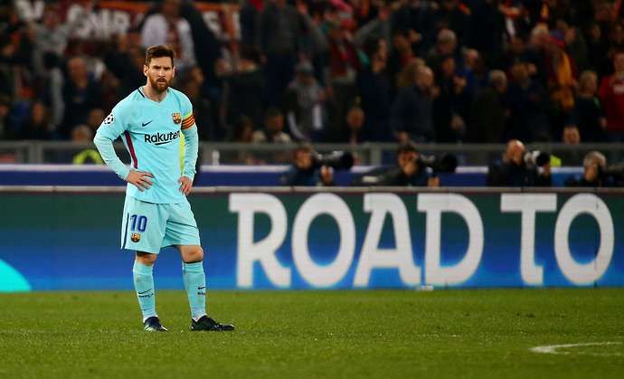 Messi was on the losing side in Rome
