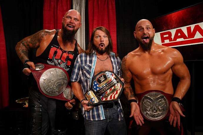 Styles is close to released WWE stars Gallows and Anderson. Credit: WWE