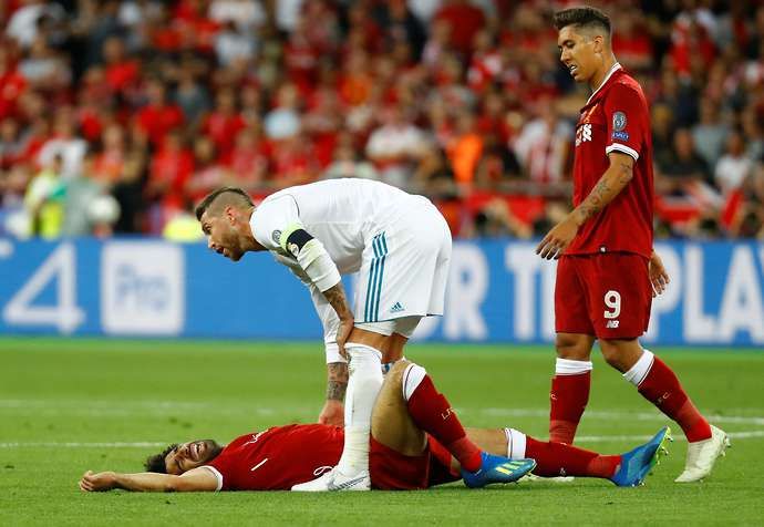 Ramos dislocated Salah's shoulder