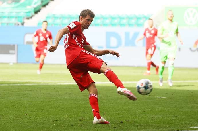 Muller in action for Bayern