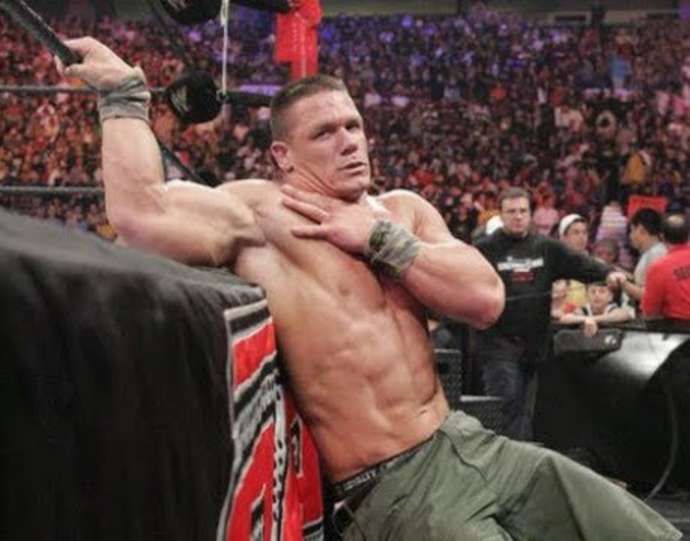 Cena tore his pec in 2007