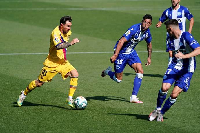 Messi in action
