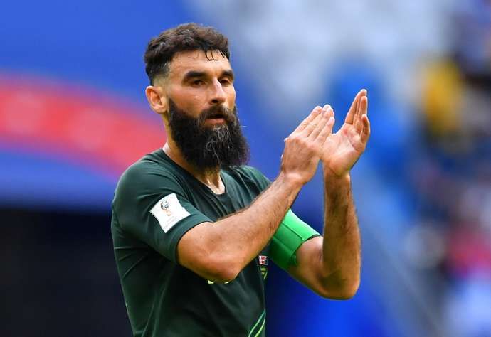 Jedinak captained Australia at the World Cup