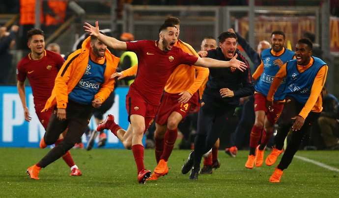 Roma stunned Barcelona in 2018