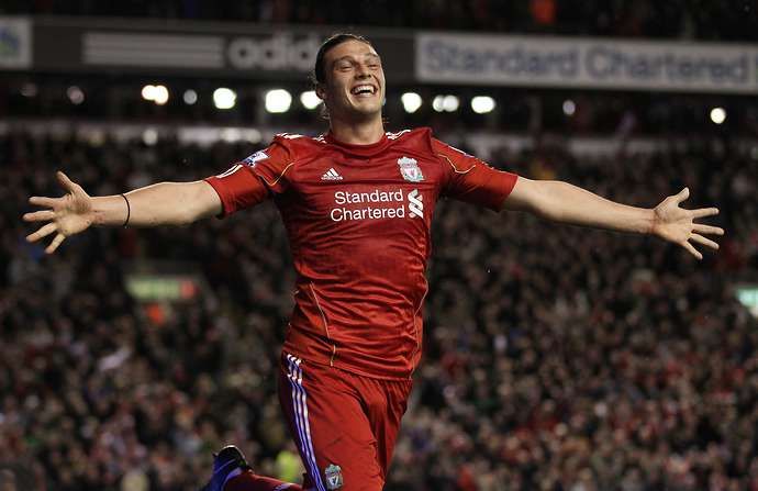Carroll only scored six PL goals for Liverpool