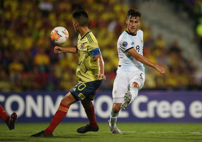 Gonzalez in action for Argentina