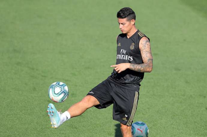 James with Real Madrid