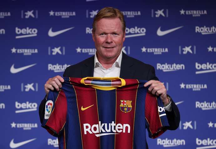 Ronald Koeman unveiled as Barcelona manager
