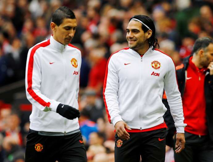 Di Maria and Falcao moved to Man Utd in 2014