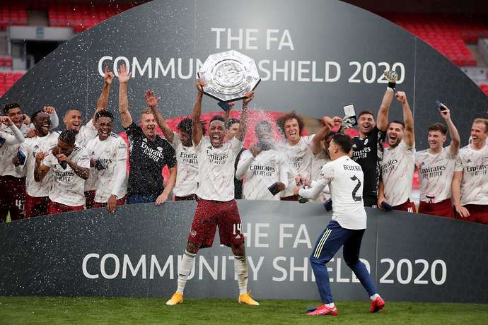 Arsenal won the Community Shield at Wembley