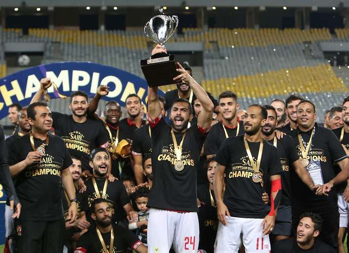 Al-Ahly with the African Super Cup