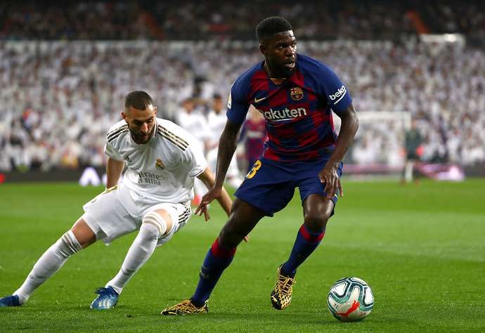 Umtiti in action vs Real Madrid