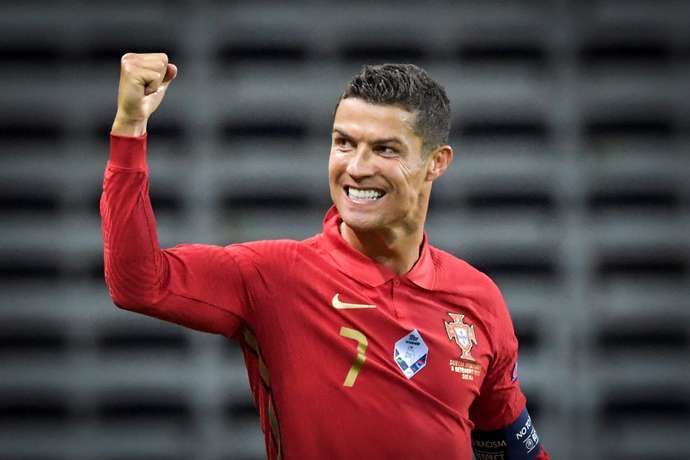 Ronaldo scored two landmark goals vs Sweden