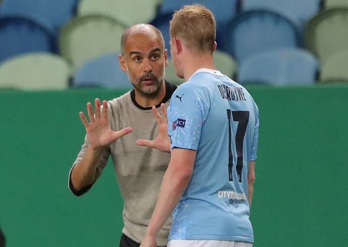 De Bruyne thanked Guardiola in his acceptance speech