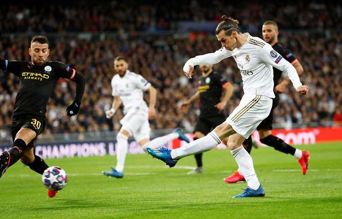 Gareth Bale against Manchester City