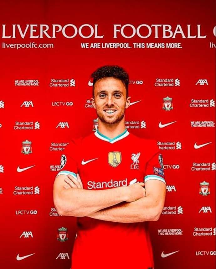 Jota presented by Liverpool