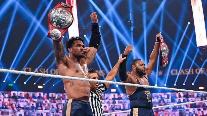 The Street Profits defended their belts