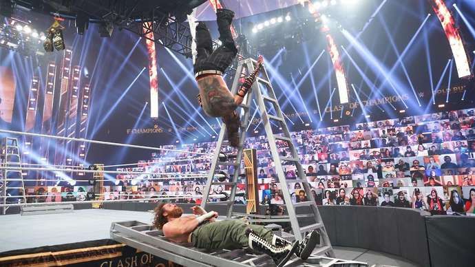 The ladder match was insane