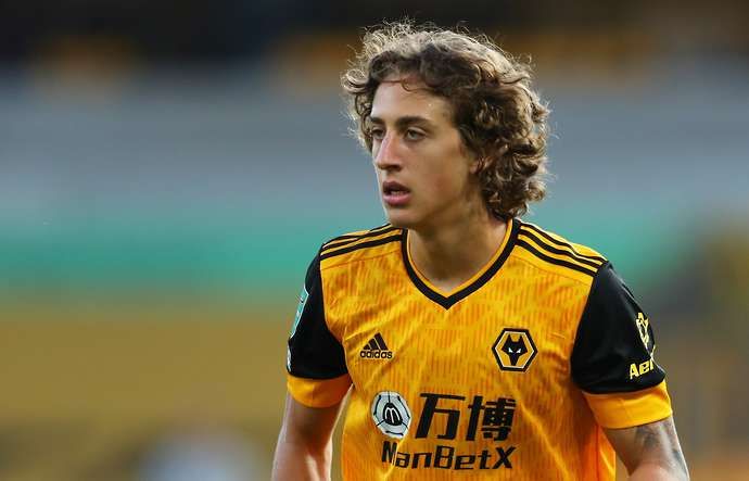 Fabio Silva in action for Wolves