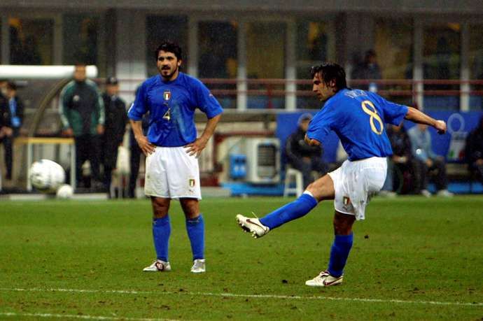 Gattuso and Pirlo for Italy
