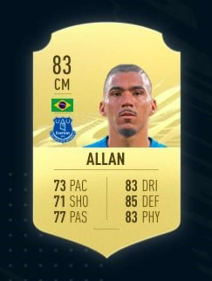 Allan's FIFA 21 card