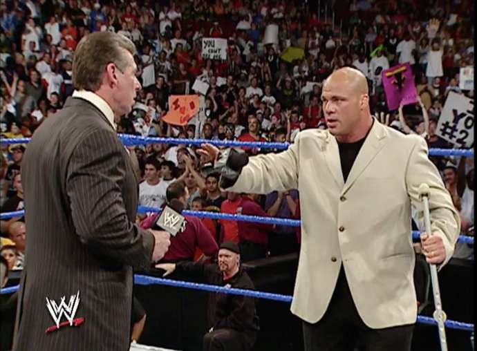 Angle threatened to beat up Vince