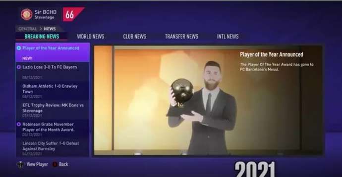 Messi Ballon d'Or FIFA 21