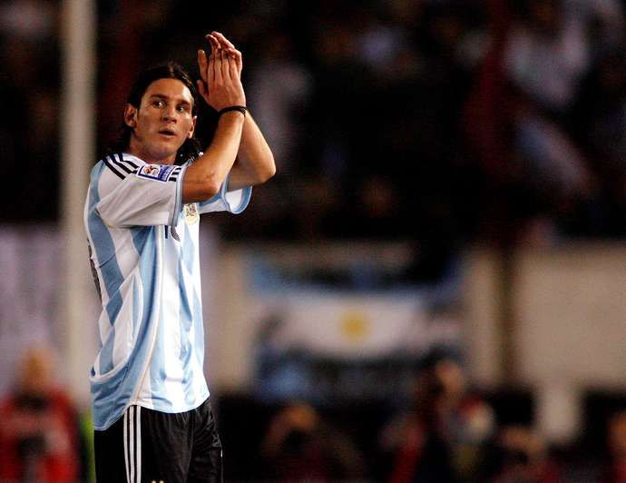Messi with Argentina in 2007