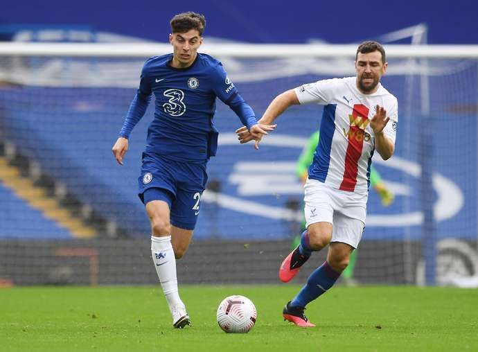 Havertz in action vs Palace