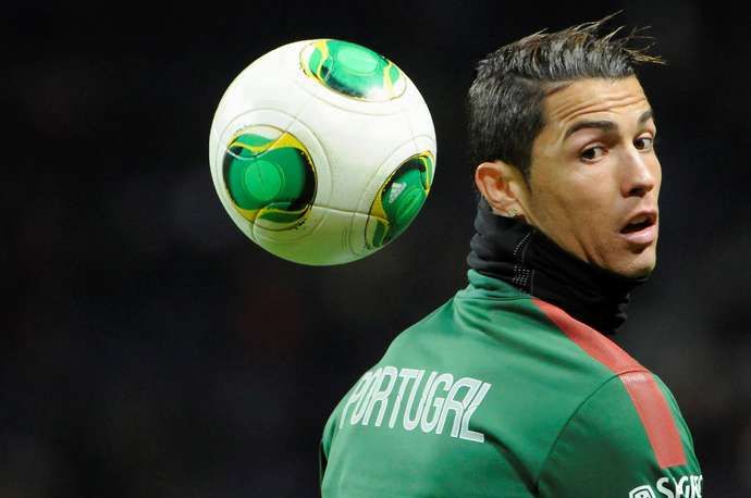 Ronaldo with Portugal in 2013