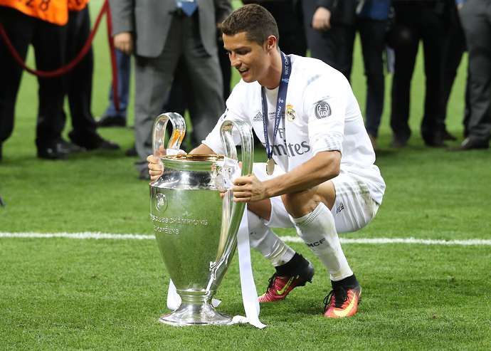 Cristiano Ronaldo Champions League trophy