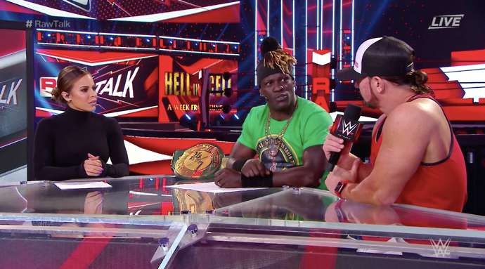 The WWE RAW Talk segment was brilliant