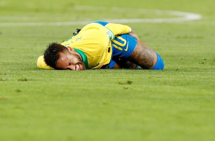 Neymar during Brazil vs Peru