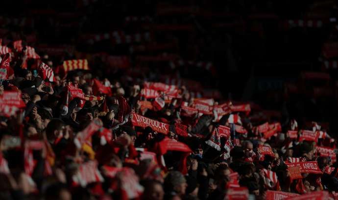 Liverpool fans at Anfield