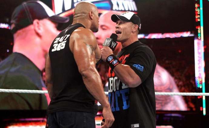 The Rock and Cena feature on the list