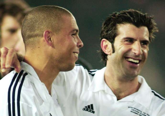 Ronaldo and Luis Figo